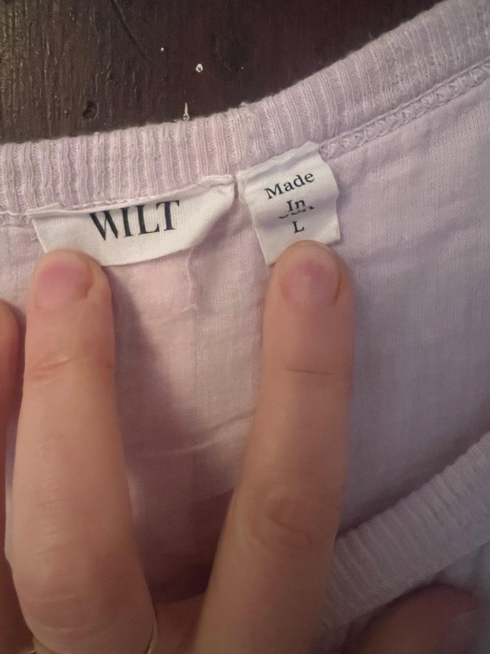 WILT Lavender Crewneck Tee